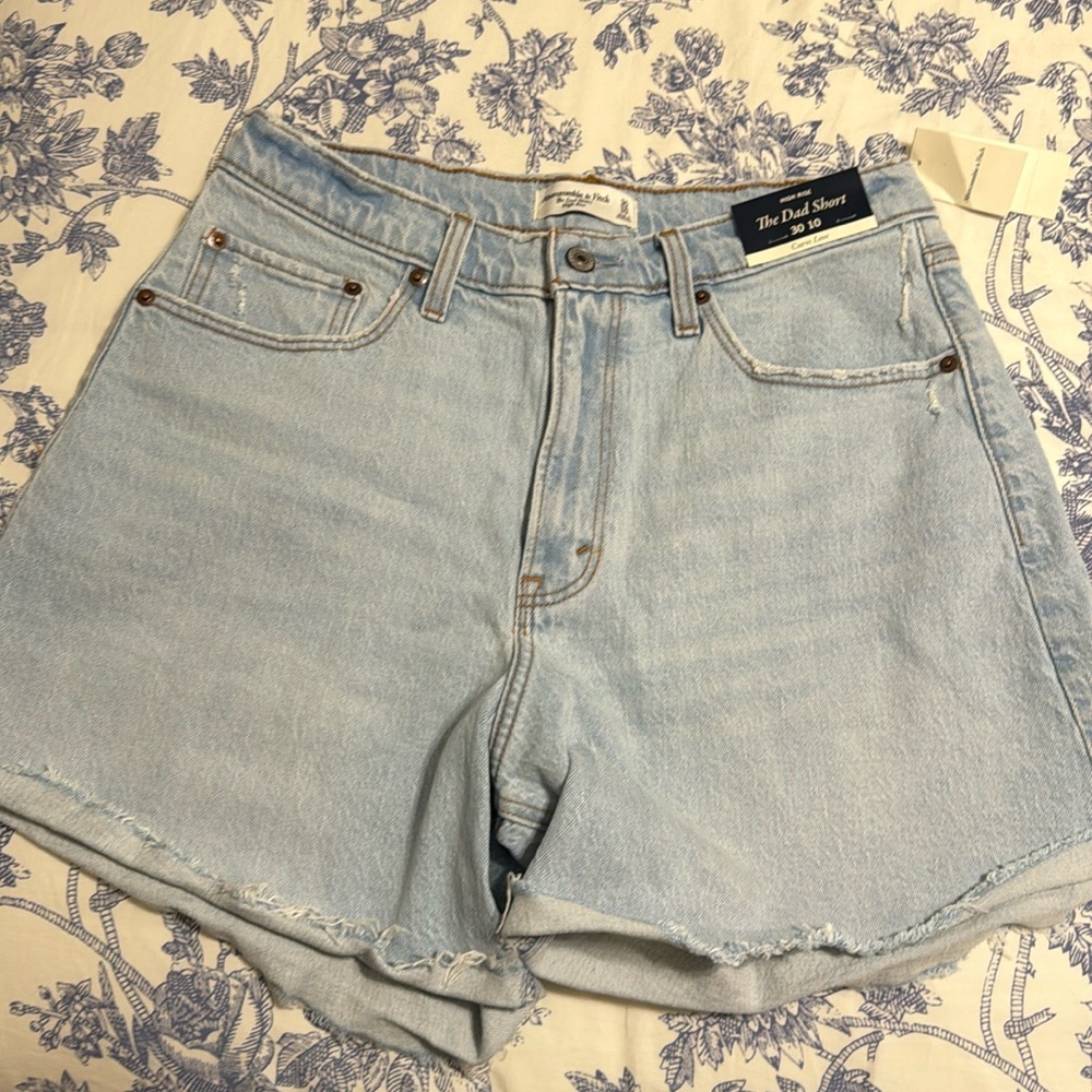 NWT Abercrombie & Fitch Curve Love Size 10 Dad Shorts